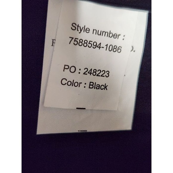 Paige Winona High Rise Slit Hems Bootcut Black Stretch Pants Women's Size 30 - Picture 6 of 6